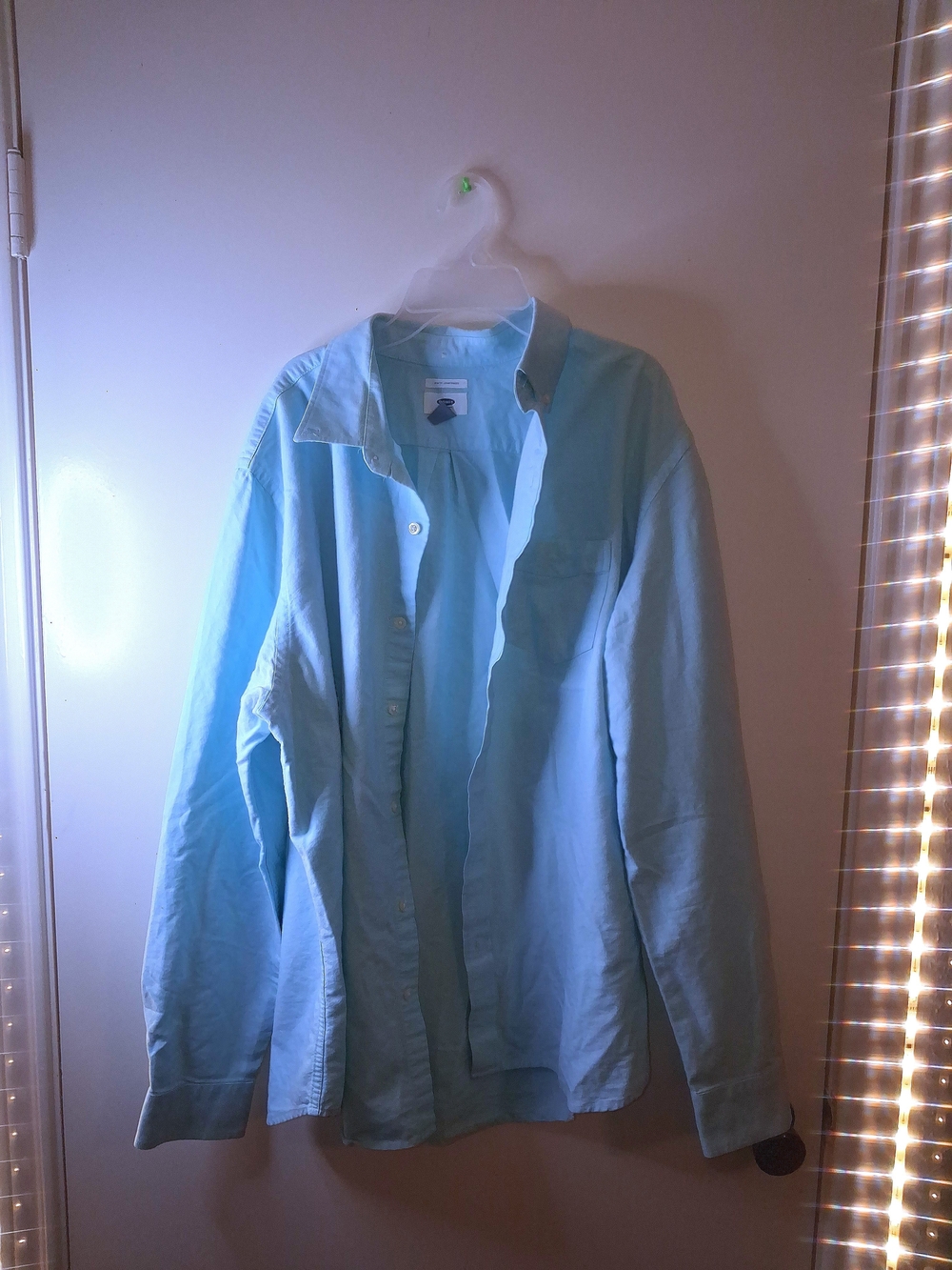 Light Blue Men's Button-Down Shirt